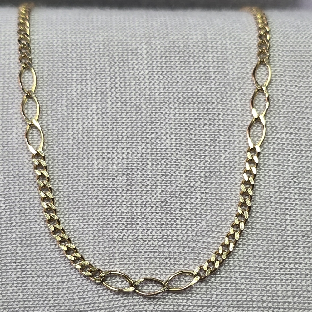 14k Yellow Gold Figaro Chain